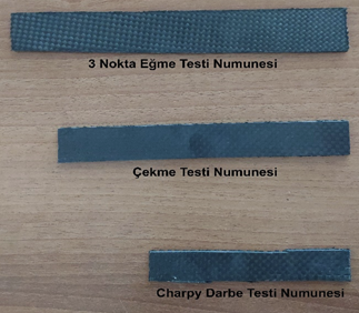 Kompozit test numunesi ölçüleri